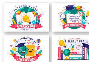 12 International Literacy Day Illustration
