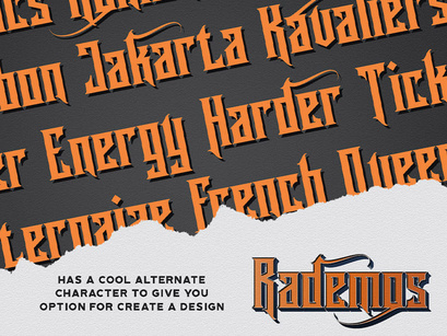 Rademos - Blackletter Font