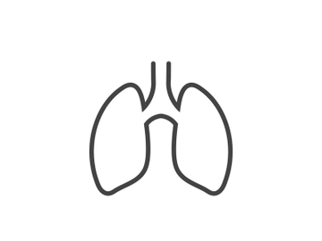 Lung icon logo for medical design preview picture