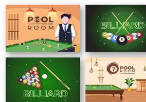 13 Billiards Game Illustration