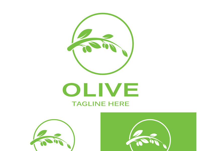 Olive fruit logo design.