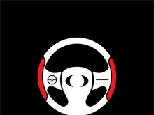 Steering Wheel vector image logo icon