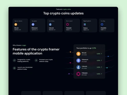 Crypgo Framer Landing Page Template