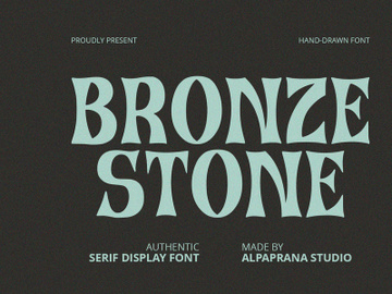 Bronze Stone - Serif Font preview picture