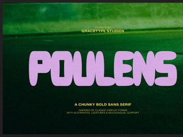 Poulens | Chunky Bold Sans Serif preview picture