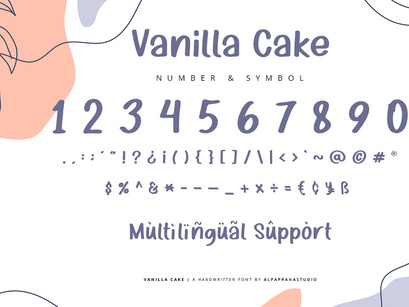 Vanilla Cake - Handwritten Font