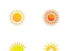 Sun vector illustration icon logo template design