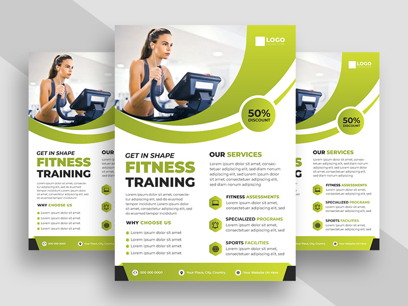 Fitness Gym Promotion Flyer Template Ver-5