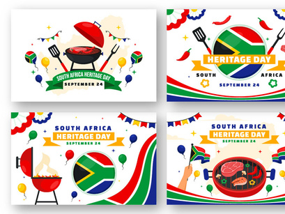 12 Heritage Day South Africa Illustration