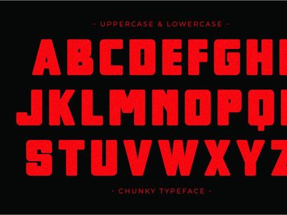 Chunky - Condensed Sans Serif Font