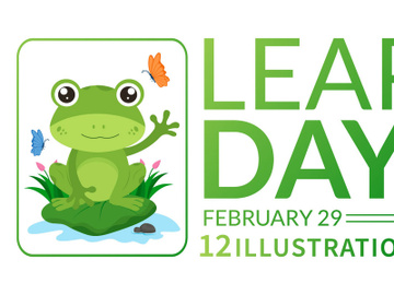 12 Happy Leap Day Illustration preview picture