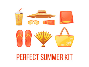 Beach essentials social media post mockup preview picture
