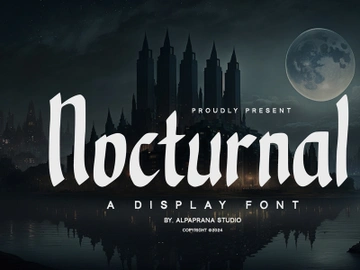 Nocturnal - Display Font preview picture