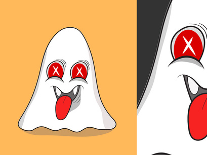 Ghost Cartoon Vector Bundle