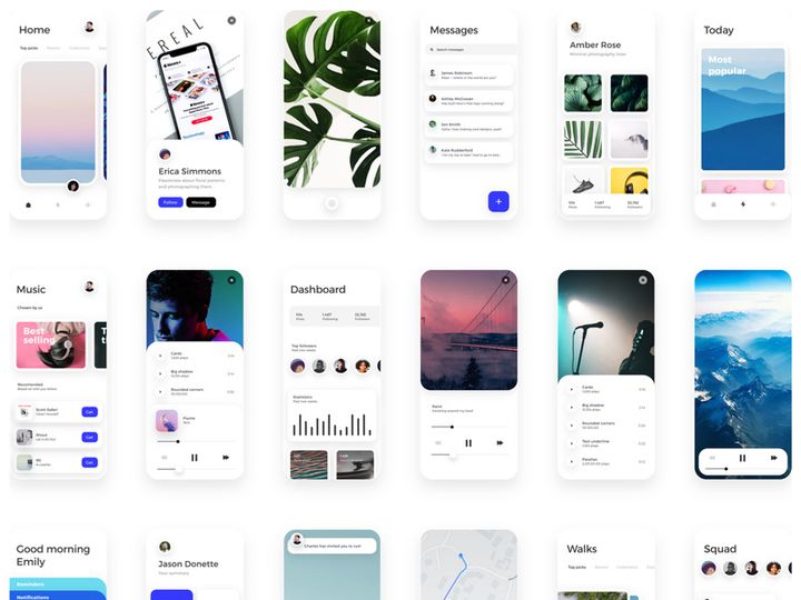 Card - Free UI Kit For InVision Studio
