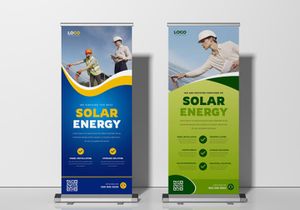 Solar Energy Roll Up Banner Template Ver-1