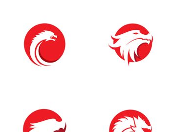 Dragon Head Vector Logo Illustration preview picture