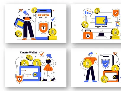 10 Crypto Wallet Illustration