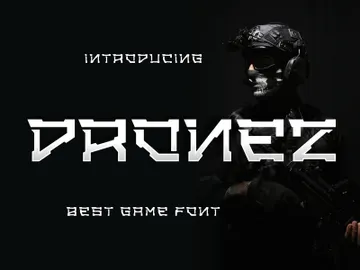 Dronez Font preview picture