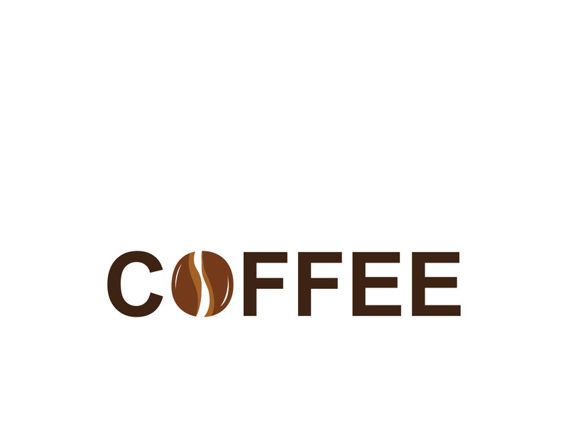 Premium coffee bean logo design.