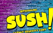 SUSH! Free Display Font