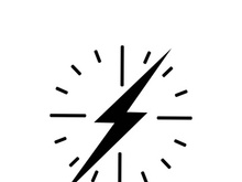 Lightning bolt flash thunderbolt icons vector