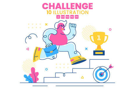 10 Business Challenge Illustration