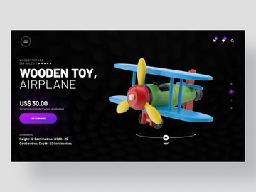 Wooden Toy Airplane preview picture