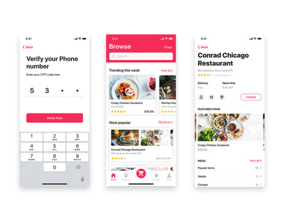 Food ordering & Delivery UI Kit for FIGMA
