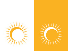Sun vector illustration icon logo template design