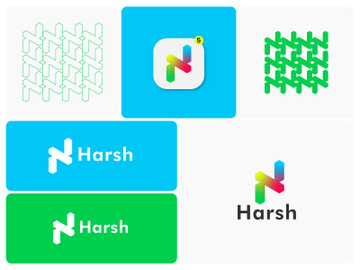 Lettermark Logo - Letter N Logo - Gradient Logo - Business Logo Design preview picture