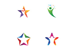 people star logo and symbol