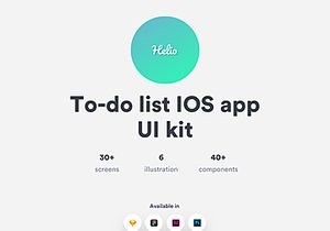 Helio to-do list iOS UI kit