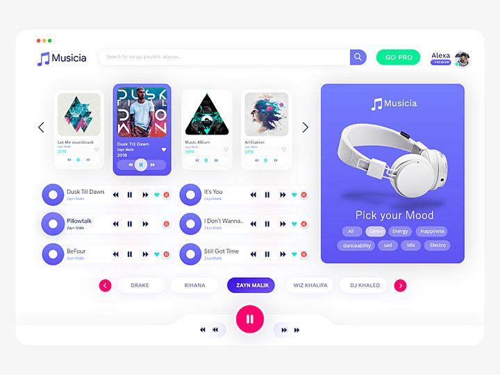 Musicia Web App