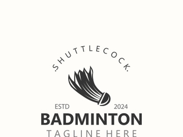 Badminton Shuttlecock logo icon design for Sport Badminton Championship club competition preview picture