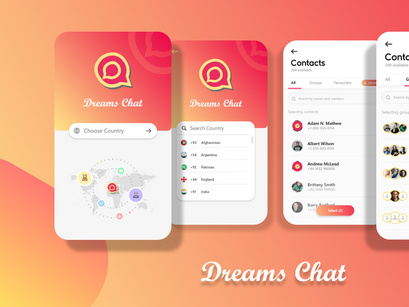 Contacts Messaging Chat application