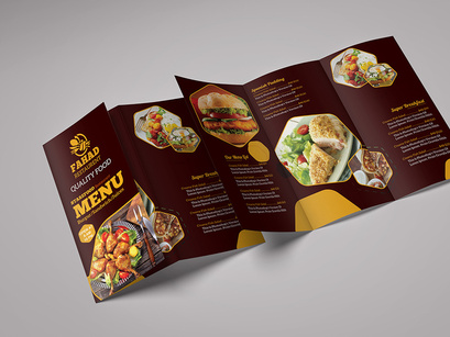 Fast Food Trifold Brochure