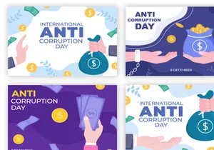 20 Anti Corruption Day Flat Design Illustration