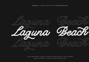 Redline - Vintage Script Font