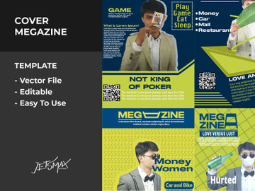 Magazine Cover Template Vector preview picture