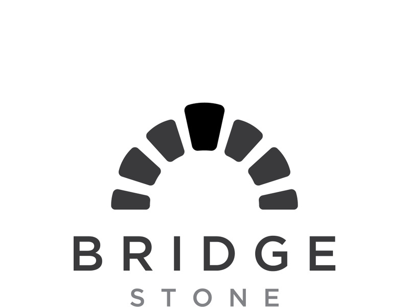 Stone bridge logo template.