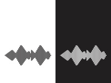 Sound waves logo background modern music vector image