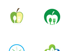 Spoon and fork logo design.