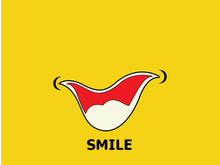 Smile logo and symbol vector image
