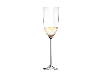 Wineglass with liquid on bottom realistic vector illustration preview picture