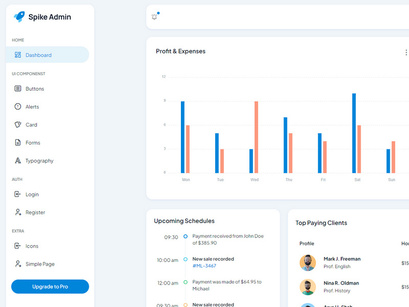 Spike Next.js Free Admin Dashboard Template