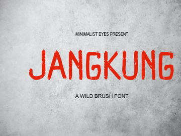 Jangkung - Wild Brush Font preview picture