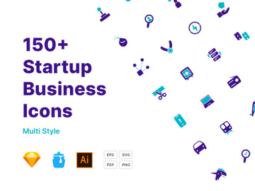150+ Startup Business Icons preview picture