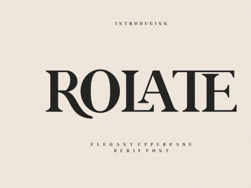ROLATE Ligature Serif Typeface preview picture