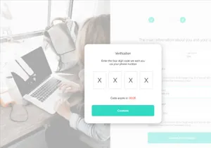 Sign up process with authentication method – XD